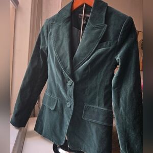 NWT  Velvet Blazer in Emerald BCBGMAXAZRIA   Sz 0